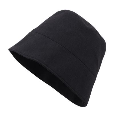 China Customizable Japanese Solid Bucket Hats Customized Image Street Fashion Retro Fisherman Black Spot Men Bucket Hats for sale