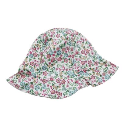 China Customizable Picture Baby Spring Summer Parasol Princess Broken Flowers Bucket Hat for sale