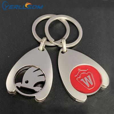 China Promotional Metal YERLLSOM Logo Wholesale Custom Metal Keychain Custom Made For Events Y21040401 for sale