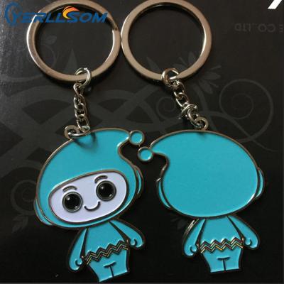 China Promotional Custom Logo Wholesale Custom Metal Metal Art YERLLSOM Opens Laser Engraving Key Chain Y21040206 for sale