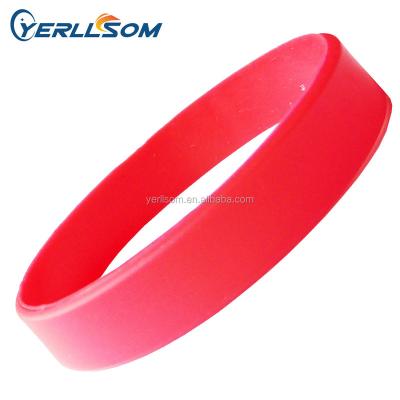 China Customized hot sale punk pantone color silicone wristbands for promotional gifts YZ003 for sale