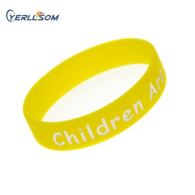 China 2018 New Products Sport Accessories 1/2inch Fashionable Good Quality Silicone Wristbands Wristbands For Custom Personal Message Y060702 for sale