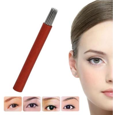 China Eyeborw Permanent Makeup Micro Blade Permanent Makeup Blades Shading Fog Round Eyebrow for sale