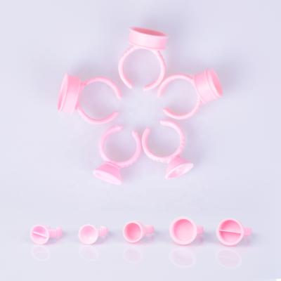 China Disposable Pink Ring Cup Disposable Latex Tattoo Ink Permanent Makeup Dye Ink Cup for Training Academy and School for sale