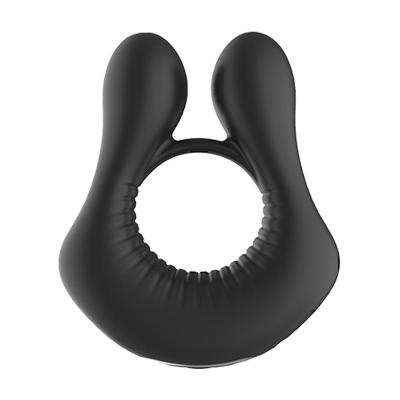 China 10 Frequency Vibration Stretching Penis Ring Head Lighter Couples Doubles Sharing Vibration Stimulation Clitoral Vibration Locking Essence Ring for sale