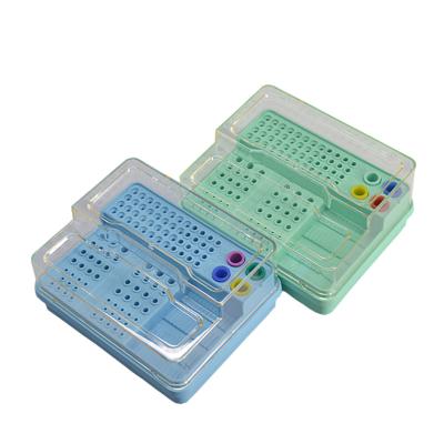 China Dental Placement Medical Dentist Drill Dentistry PP Disinfection File Block/Dental Holder Burs Block Case Box /Plastic Disinfection Box for sale