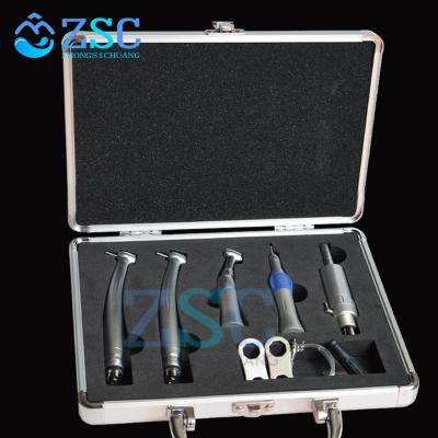 China Dental Student Dentist High Speed ​​Turbine Handpiece Kit Low Speed ​​Metal Handpiece Handpiece Contra Angle for sale