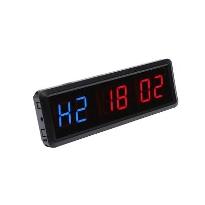 China Mini 6 Digit1.8 Inch Clock CHEETIE LED Digital Number Display Clock Gym Desk Timer for sale