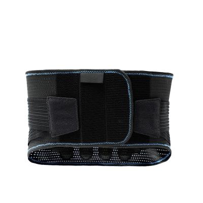 China Back Stabilizing Adjustable Shoulder Straps Breathable Mesh Patchwork Lower Back Waist Support Belt Double for sale