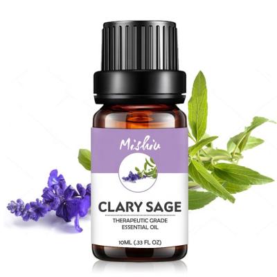 China Skin Revitalizer Aromatherapy Diffuser Pure Natural Organic Essential Oil Clary Sage Essence For Body Massage Skin Care Cosmetics Mire Soap Making for sale