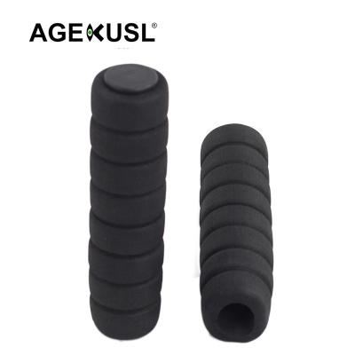 China AGEKUSL Mountain Bikes Bicycle Grip Use For Brompton 3Sixty Pikes Royale Camp Crius Trifold Folding Sponge Bicycle 10g Lightweight Handlebar Grips for sale