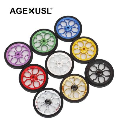 China AL7075 Aceoffix 82mm Easywheel CNC Use For Camp Royale Trolley Rollers Wheel Easy Brompton Pikes 3sixty Wheels Easywheels Ezwheel Bicycle for sale