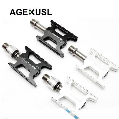 China Cruisers Aceoffix Bike Quick Release Pedal Left Use For Brompton Bike CNC Titanium Ti Axles 3 PD25 Bicycle Pedals for sale