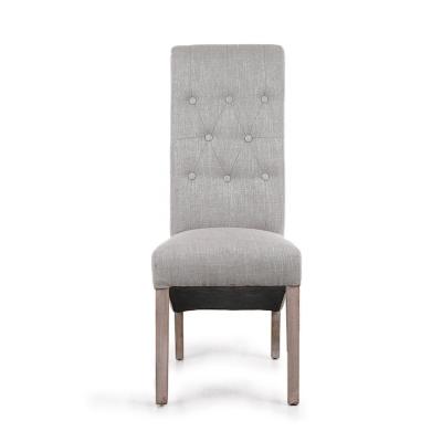 China Other Anji High Quality Low Price High Strong Rubber Wood Fabric Scullery Dining Chair for sale