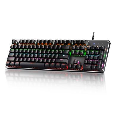 China HZGAMER Computer Accessories Wired Mechanical USB Led RGB Backlight PC Gamer Switch Blue Mechanical Gaming Keyboard for sale