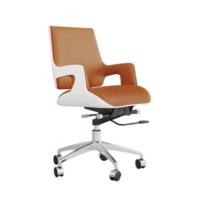 China Office Chair White Office Chairs (Height) Bend Adjustable Office Chair White Back Wood Color for sale