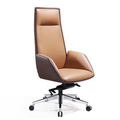 China (Height)Adjustable Chairs Set Modern Leather Boss Office Chair Gold Office Chair for sale