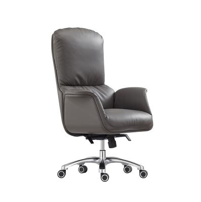 China (Size) Latest New Adjustable Luxury Executive Genuine Leather Office Chair for sale