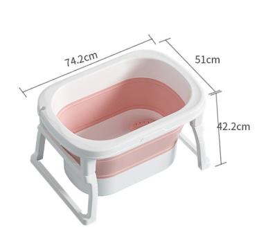 China New Product Modern And Simple Newborn Baby Plastic Folding Bathtub for sale