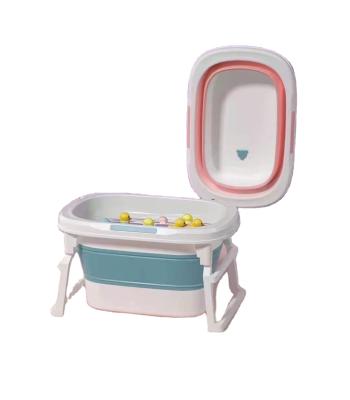 China 2022 Hot Selling Modern Simple Bucket Baby Bath Four Position Baby Bathtub China Multifunctional Folding Bathtub Foldable Universal Se for sale