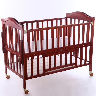 China Modern Simplicity Wooden Baby Crib Crib Crib Wooden Crib Mobile Simplicity Sleeping Bed Convertible Customized No Stock High Quality Unique Solid Paint for sale