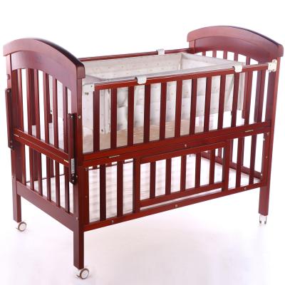 China Simplicity Modern Chinese Baby Furniture Supplier Red Wooden Adjustable Hutch for sale