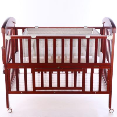 China Modern Simplicity Pine Wood Crib Twin Bed, Hutch Type Solid Modern Simplicity 2021 New Full Size Baby Crib Multifunctional Twins Accept OEM 50 Pcs for sale