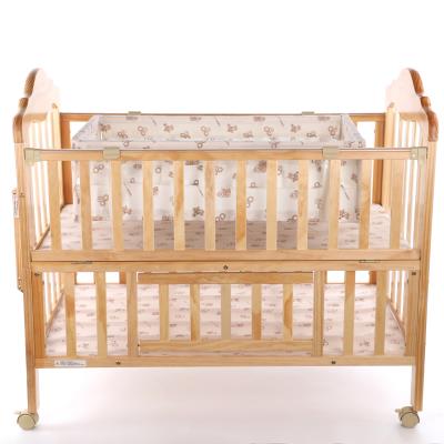 China 2021 Latest Eco-friendly Materials 2021 Latest High Quality Multifunctional Solid Wood Crib Crib Hutch for sale