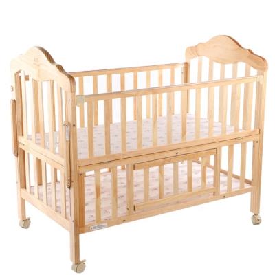 China 2021 Modern Simplicity Modern Simplicity 2021 Environmentally Friendly Newly Designed and Safe Paint 3 Rest Baby Crib Materials Crib Accept OEM BZM988 for sale