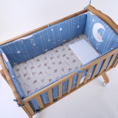 China Modern And Simple Hot Sale Baby Amazon Ebay Cotton Baby Bedding Bumper Set Breathable For Toddler Crib Bed for sale