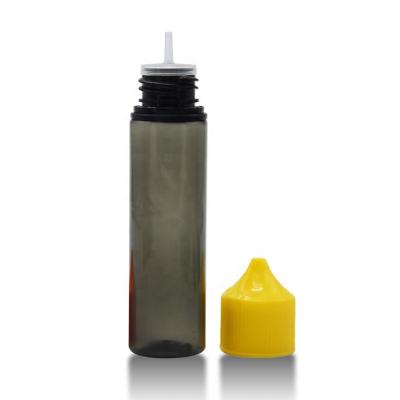 China Consumer Electronics Child Proof and Tamper Proof 30ml 50ml 60ml 100ml 120ml PET Obvious Bulky Black Liquid Plastic Dropper Bottle for sale