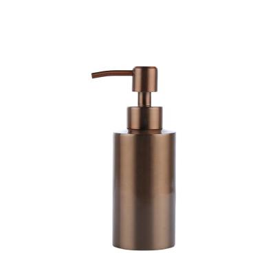 China Custom Personal Care Luxury Hotel Bath Supplies Dispenser For Liquid Soap Bottle Pump Gold Shampoo Bottle 250ML for sale