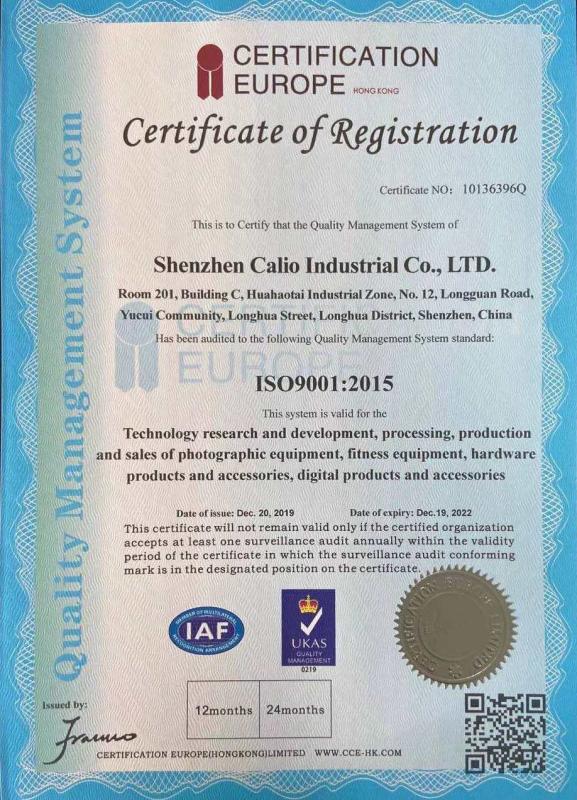 ISO9001 - Shenzhen Kaliou Industry Co., Limited