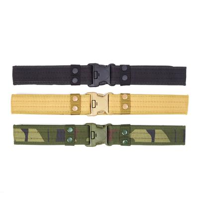 China Outdoor Activities Hot Selling Outdoor Adjustable Tactical Belt Customized Oxford Waterproof Unisex Military Belt With 5cm Width for sale