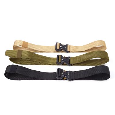 China Factory Custom Premium Quality Comfortable Web Military Tactical Belt Belt Buckle Pants Nylon Military Belt for sale