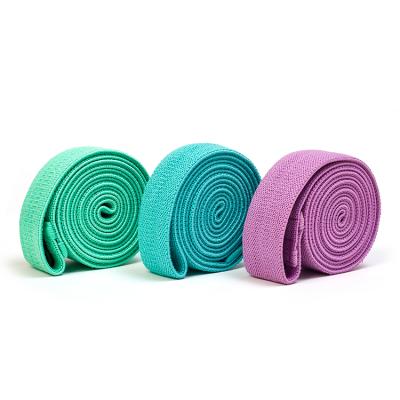 China High Elasticity Simple Design Good Quality Adjustable Yoga Stretching Elastic Band Gym Hip Resistance Bands Set for sale