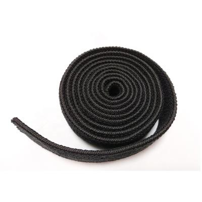 China Super Elastic Stretch Webbing Thick Terry Effect Polyester Woven Elastic Strap for sale