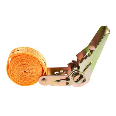 China Doing Cargo Lashing Tie 25mm 2t Lashing Belt With J Hook Spanngurt Cargo Lashing Ratchet Tie Down Strap for sale