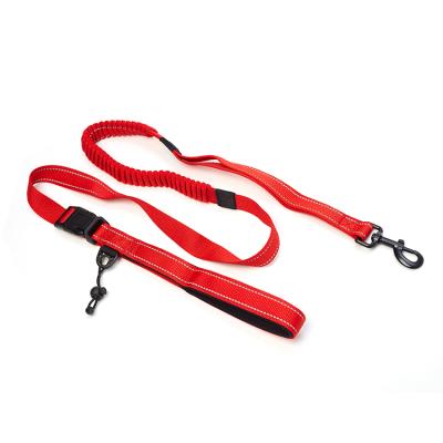 China Wholesale High Quality Recycled Nylon Reflective Padded Double Dog Leash Strap Lead For Pet for sale