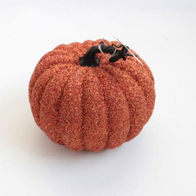 China Decoration Indoor Outdoor Fall Artificial Pumpkins Harvest Faux Moss Pumpkins For Autumn Season Halloween Thanksgiving Decor for sale