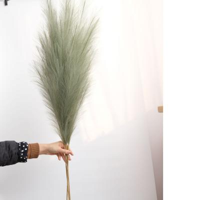 China Home Decotation Fake Pampas Grass Large Artificial Pampas Grass Stems And Low Maintenance Pampas Grass Decor for sale