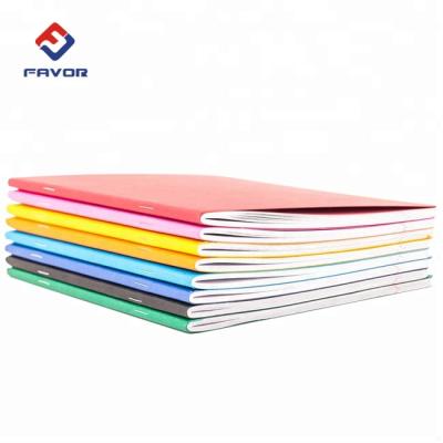 China Cheap hard cover or soft cover student soft cover 128 gsm notebook exercise book for children for sale