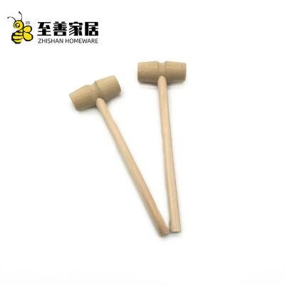 China Sustainable wooden Aluminum alloy meat hammer breaker tenderizer kitchen meat knocker meat tenderizer mallet for sale