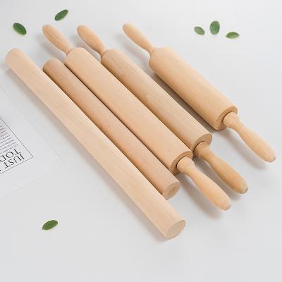 China Sustainable Essential Kitchen Utensil Wood Rolling Pin for Fondant Pie Crust Cookie Pastry for sale