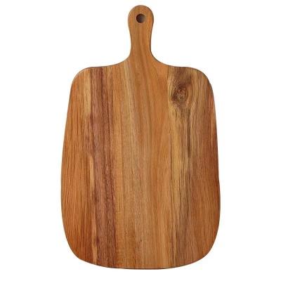 China Sustainable Best quality acacia wooden pizza serving plate different size and natural wood color for pizza serving pan plate for use for sale