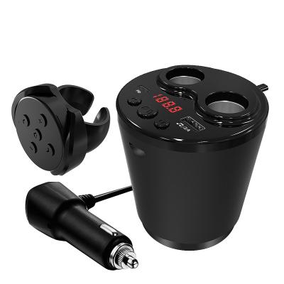 China New Arrival G63 100W Car Kit Dual Cigarette Lighter Palladium Hands Free Car Kit 2 USB Car Charger GXYKIT with Optional Radio Remote Control for sale