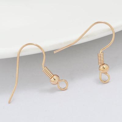 China Jewelry Making Factory Wholesale High Quality 18K Gold Plated Ear Hooks For Jewelry Making for sale