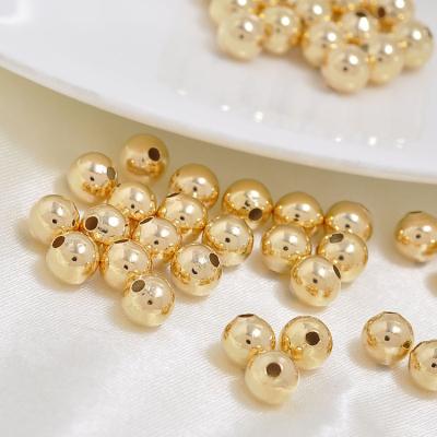 China Great For Making All Jewelry Components Factory Wholesale Jewelry 18K Gold Plated Copper Spacer Beads for sale