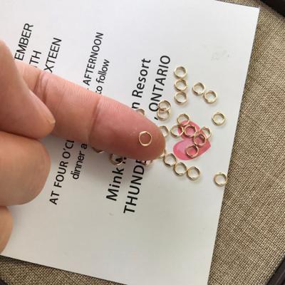 China Jewelry Making DIY Material Jewelry Accessories Tarnish Resistant Gold Filled 14K Jump Rings Wholesale for sale