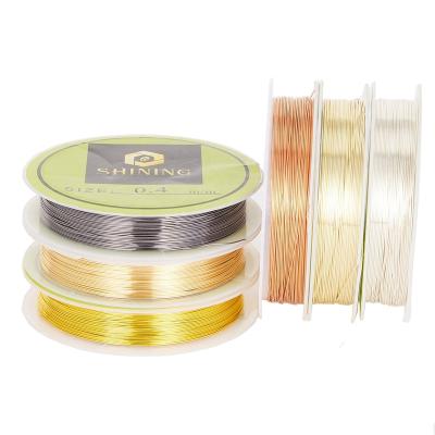 China Excellent light-protection factory permanently colored jewelry wire non tarnished copper wire for jewelry making for sale